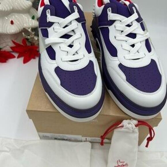 Christian Louboutin Mens Astroloubi, leather trimmed sneakers size 45 - Picture 10 of 13